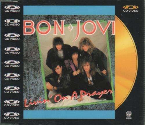 Bon Jovi Livin' On A Prayer - C.D.Video UK CD single (CD5